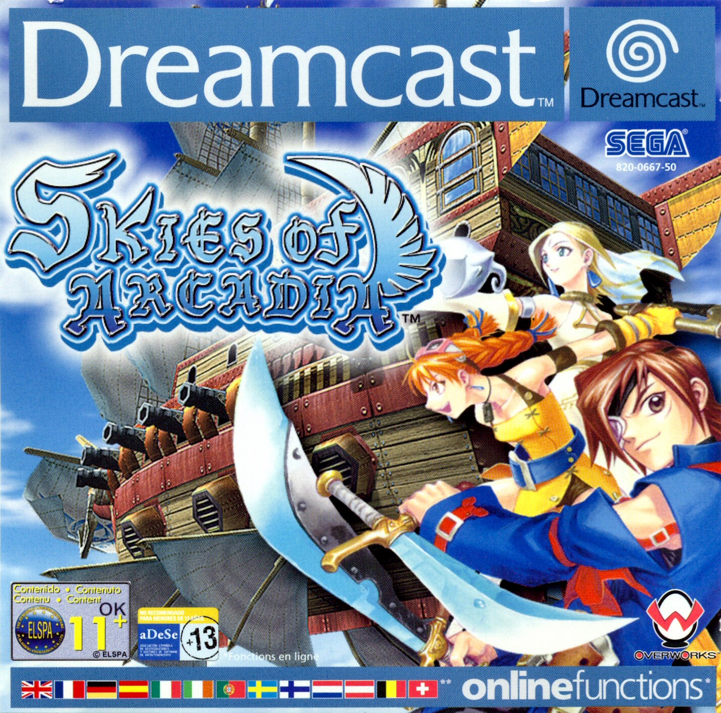 Caja de Skies of Arcadia